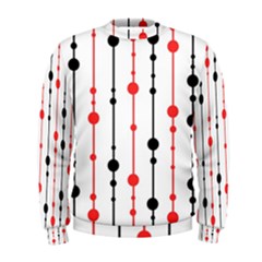 Red, Black And White Pattern Men s Sweatshirt