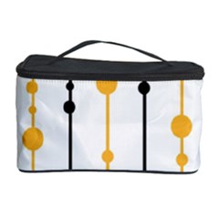 Yellow, Black And White Pattern Cosmetic Storage Case