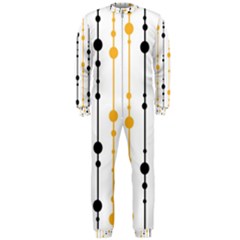 Yellow, Black And White Pattern Onepiece Jumpsuit (men)  by Valentinaart