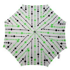 Green Pattern Hook Handle Umbrellas (medium)