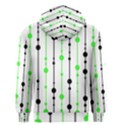 Green pattern Men s Zipper Hoodie View2