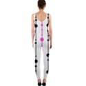 Magenta, black and white pattern OnePiece Catsuit View2