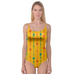 Yellow, Green And Red Pattern Camisole Leotard  by Valentinaart