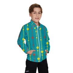 Green, Yellow And Red Pattern Wind Breaker (kids)