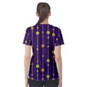 Deep blue, orange and yellow pattern Women s Sport Mesh Tee View2