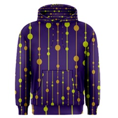 Deep Blue, Orange And Yellow Pattern Men s Pullover Hoodie