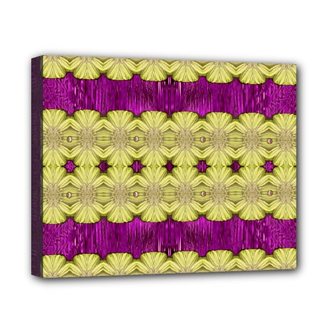  Purple Gold Floral And Paradise Bloom Canvas 10  X 8 