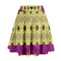  Purple Gold Floral And Paradise Bloom High Waist Skirt View1