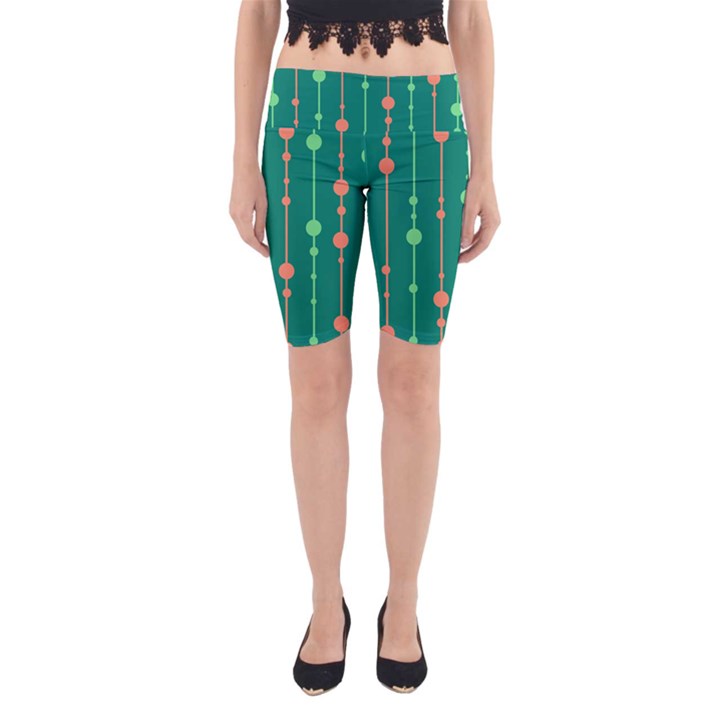 Green pattern Yoga Cropped Leggings