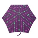 Purple and green pattern Mini Folding Umbrellas View1