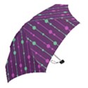 Purple and green pattern Mini Folding Umbrellas View2