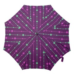 Purple and green pattern Hook Handle Umbrellas (Medium)