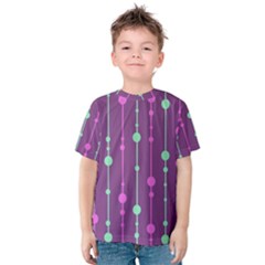 Purple and green pattern Kid s Cotton Tee