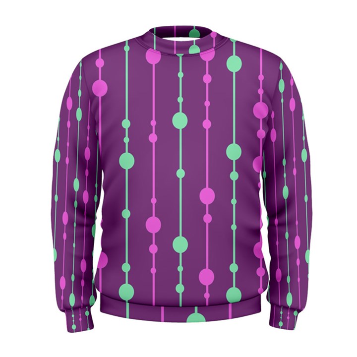 Purple and green pattern Men s Sweatshirt