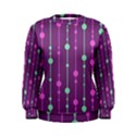 Purple and green pattern Women s Sweatshirt View1