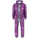 Purple and green pattern Hooded Jumpsuit (Men)  View1