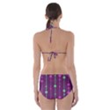 Purple and green pattern Cut-Out One Piece Swimsuit View2