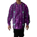 Purple and green pattern Hooded Wind Breaker (Kids) View1