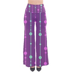 Purple and green pattern Pants