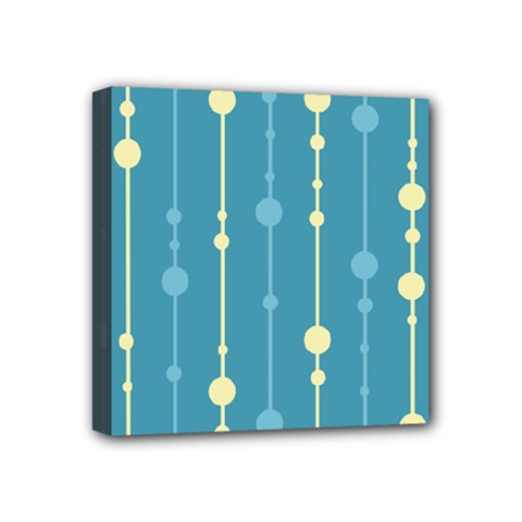 Blue Pattern Mini Canvas 4  X 4  by Valentinaart