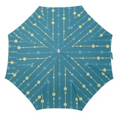 Blue Pattern Straight Umbrellas