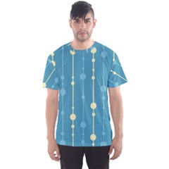 Blue Pattern Men s Sport Mesh Tee