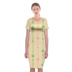 Pastel Pattern Classic Short Sleeve Midi Dress by Valentinaart