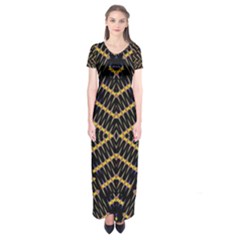 Art Digital (16)gfetju Short Sleeve Maxi Dress