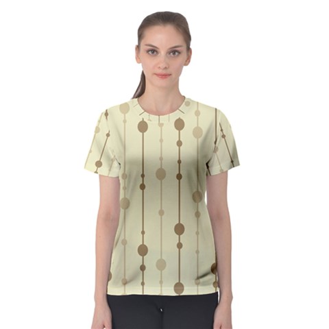 Brown Pattern Women s Sport Mesh Tee by Valentinaart