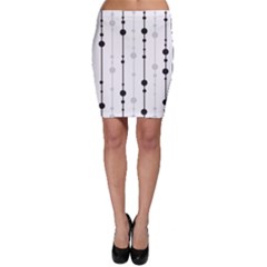 Black And White Elegant Pattern Bodycon Skirt