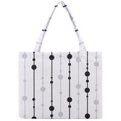 Black And White Elegant Pattern Mini Tote Bag by Valentinaart