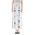 Black and white elegant pattern Maxi Skirts View1