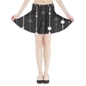 Black and white pattern Mini Flare Skirt View3