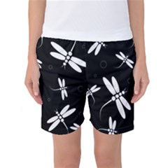 Dragonflies Pattern Women s Basketball Shorts by Valentinaart