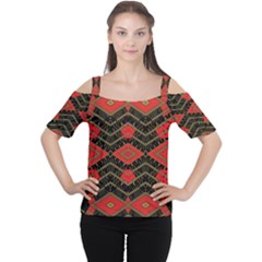 Fiction Women s Cutout Shoulder Tee