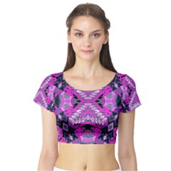 My Magic Eye Short Sleeve Crop Top (tight Fit) by MRTACPANS