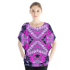 My Magic Eye Batwing Chiffon Blouse