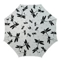 Black and white dragonflies Golf Umbrellas View1