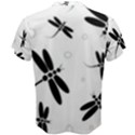 Black and white dragonflies Men s Cotton Tee View2