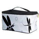 Black and white dragonflies Cosmetic Storage Case View3