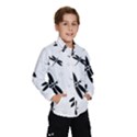 Black and white dragonflies Wind Breaker (Kids) View1