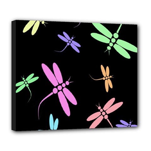 Pastel Dragonflies Deluxe Canvas 24  X 20  