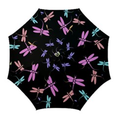 Pastel Dragonflies Golf Umbrellas by Valentinaart