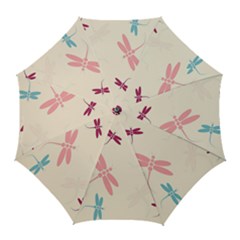 Pastel Dragonflies  Golf Umbrellas by Valentinaart