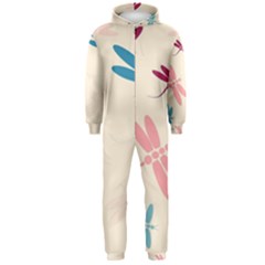 Pastel Dragonflies  Hooded Jumpsuit (men)  by Valentinaart