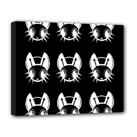 White And Black Fireflies  Deluxe Canvas 20  X 16  