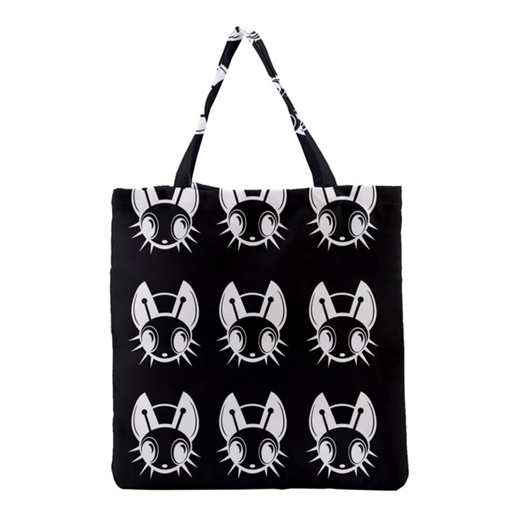 White and black fireflies  Grocery Tote Bag