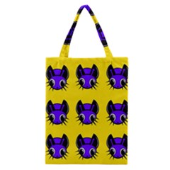 Blue And Yellow Fireflies Classic Tote Bag by Valentinaart