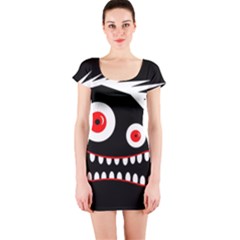 Crazy Monster Short Sleeve Bodycon Dress