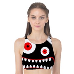 Crazy Monster Tank Bikini Top by Valentinaart